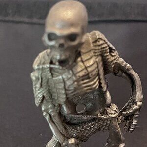 D&D Ral Partha Pewter 2.4 Skeleton Figure PP80 1988